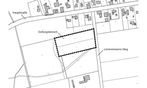 Bebauungsplan „Lemmermannsweg West“  mit örtlicher Bauvorschrift